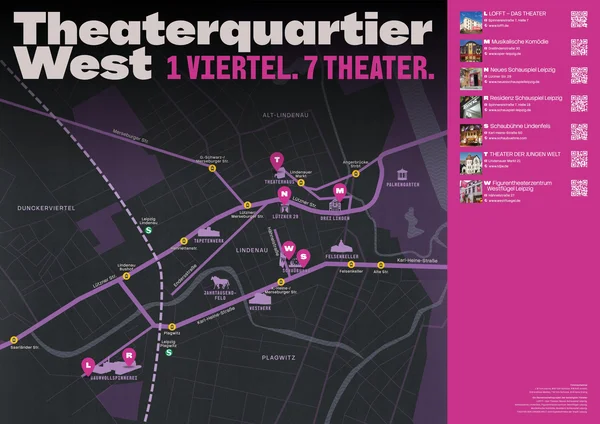 Plakat zum Theaterquartier West
