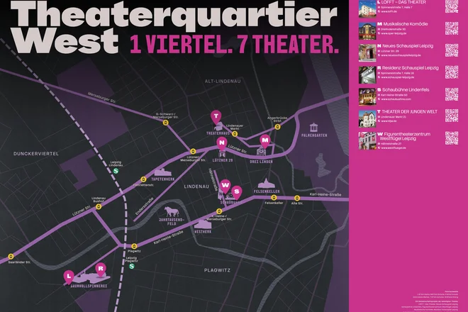 Plakat zum Theaterquartier West